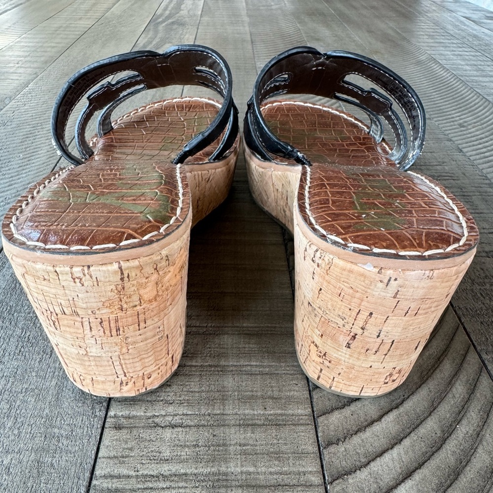 Sam Edelman Regis Leather Slip-On Wedge Sandal Women's Size 9.5 (NWT) - Picture 5 of 16